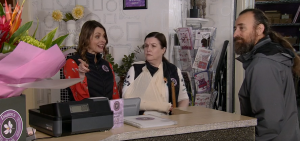 Tracy Jan Mary flowers £46 Coronation Street