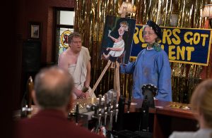 Evelyn's portrait painting in the Weatherfield talent contest (Credit: ITV)