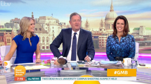Charlotte Hawkins, Piers Morgan and Susanna Reid on GMB