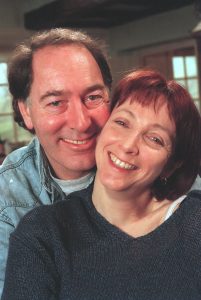 Editorial use only Mandatory Credit: Photo by ITV/REX/Shutterstock (673498qx) 'Emmerdale' TV - 2000 Jack (Clive Hornby) and Sarah Sugden (Alyson Spiro) ITV ARCHIVE