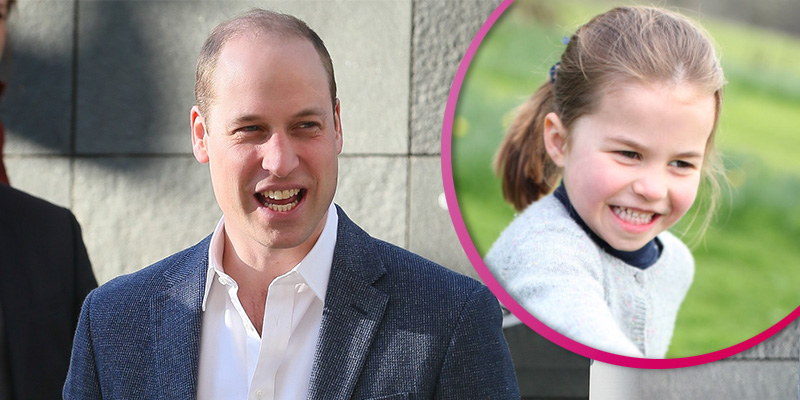 Prince William and Princess Charlotte split pic