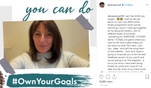 Davina has launched her own fitness website (Credit: Instagram)