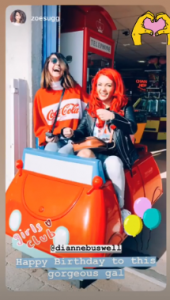 Zoe Sugg and Dianne Buswell
