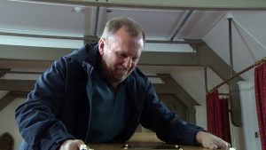 Will tried to crush Harriet with a coffin Emmerdale