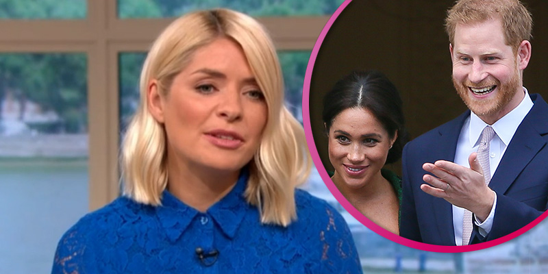 Holly Willoughby/Meghan HArry split pic