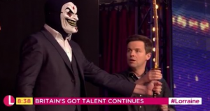 Ant with a member of The Brotherhood on BGT