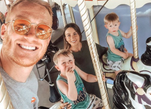 Greg Rutherford, Susie Verrill and family