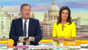 Piers Morgan and Susanna Reid on GMB