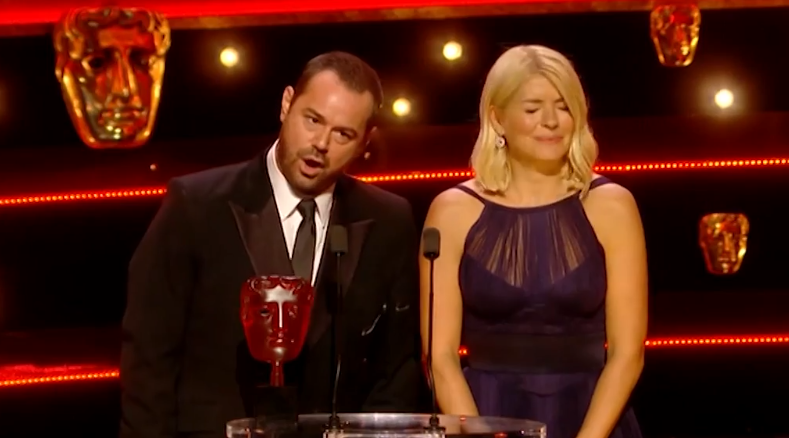 Danny Dyer and Holly Willoughby at the BAFTAs