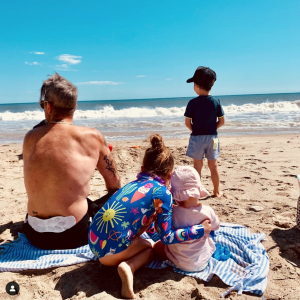 Robbie Wiliams with his kids