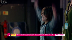 Matthew Wolfenden son Buster Lorraine
