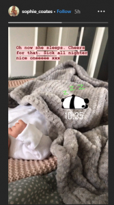 Sophie Coates James Burrows Instagram