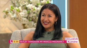 Hayley Tamaddon takes son to hospital