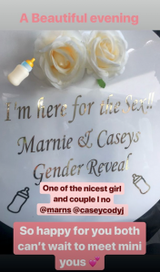 Lauren Goodger at Marnie's baby shower