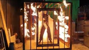 The Brotherhood fire stunt