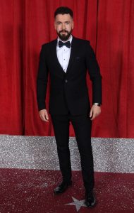 Mandatory Credit: Photo by David Fisher/ITV/REX/Shutterstock (10256781r) Shayne Ward The British Soap Awards, Arrivals, The Lowry, Manchester, Britain - 01 Jun 2019