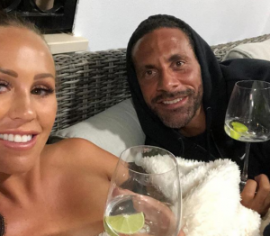 Rio Ferdinand and Kate Wright on Instagram