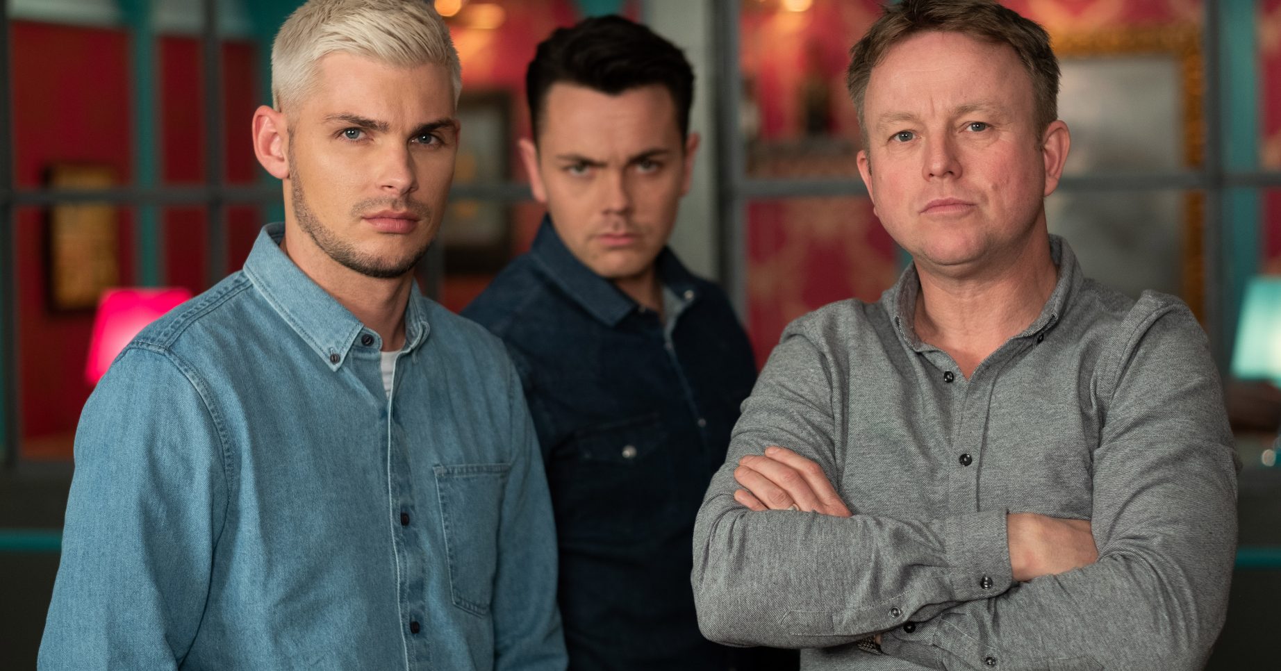 STE AND SAMI FIGHT EMBARGOED UNTIL 30 APRIL Hollyoaks Credit: Lime Pictures