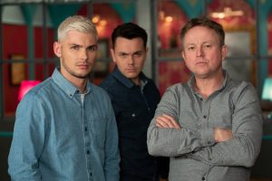 STE AND SAMI FIGHT EMBARGOED UNTIL 30 APRIL Hollyoaks Credit: Lime Pictures