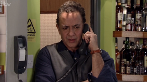 Dev received news his Uncle Ravi was dying Coronation Street