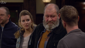 Bear Wolf Dawn Taylor David Metcalfe The Woolpack Emmerdale 