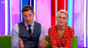 Matt Baker and Emma Willis on The One Show