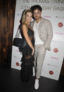 Celebrities were spotted arriving at Impossible Bar to celebrate the 30th birthday party for Scott and Adam Thomas in Manchester, UK. Pictured: Adam Thomas Ref: SPL5015577 110818 NON-EXCLUSIVE Picture by: Aaron Parfitt / SplashNews.com Splash News and Pictures Los Angeles: 310-821-2666 New York: 212-619-2666 London: 0207 644 7656 Milan: 02 4399 8577 photodesk@splashnews.com World Rights