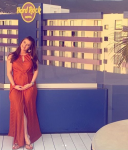 Brooke on her babymoon