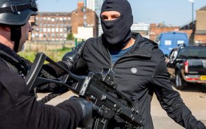 Armed police caught Billy (Credit: ITV)