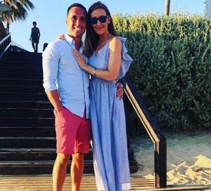 Catherine Tyldesley and Tom Pitfield