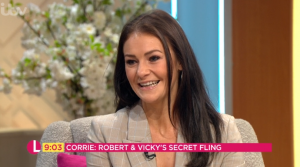 Kerri spilled the beans on the baby drama (Credit: ITV)