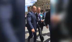 Nigel Farage Milkshake ITV NEWs (Credit: YouTube/ITV News