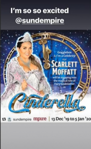 Scarlett Moffatt in panto costume