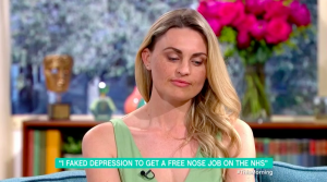 Former glamour model Carla Bellucci faked depression to get nose job