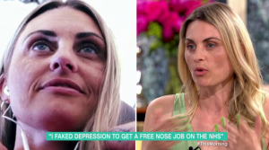 Former glamour model Carla Bellucci faked depression to get nose job