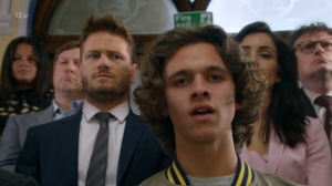 Jacob at Maya's trial