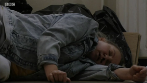 Karen Taylor knocked out cold