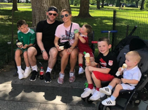 Wayne Rooney, Coleen Rooney and their children