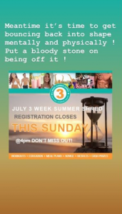 Kerry's Instagram post