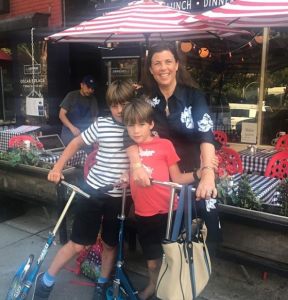 Kirstie and her sons