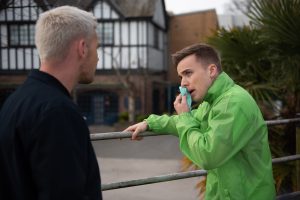 Ste's gutted when Harry says they can't see each other (Credit: Lime Pictures)