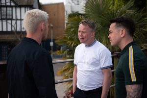 Stuart and Jonny don't want Ste near Harry (Credit: Lime Pictures)