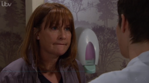 Wendy doesn't believe her son Lee raped Victoria Emmerdale 