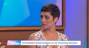 Emmerdale Isabel Hodgins on Loose Women Credit: ITV