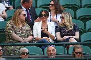 Meghan chats at Wimbledon