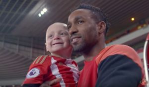 Bradley Lowery and Jermain Defoe