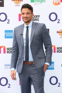 Peter Andre O2 Silver Clef Awards Splash