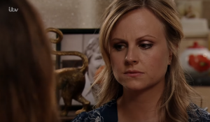 Sarah is suspicious after Carla reveals her hallucination about Gary Coronation Street