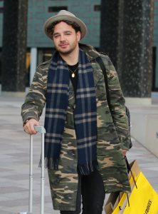 Adam Thomas outside ITV Studios last year (Credit: Rocky/WENN.com)