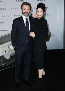 Michael Sheen and girlfriend Sarah Silverman arrive at the World Premiere Of Columbia Pictures 'Passengers'